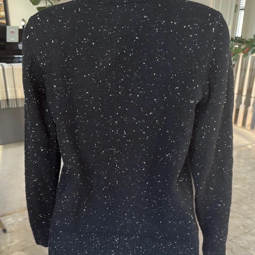 Black Sweater with Polar Bear Design - Picture 2 of 12